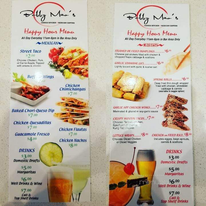 Bobby Botina's Mexican American Grille - Rancho Mirage, CA menu_pic