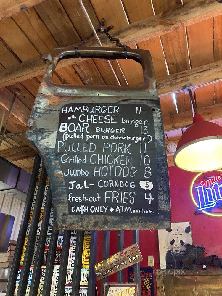 Boars Nest - Lead, SD menu_pic