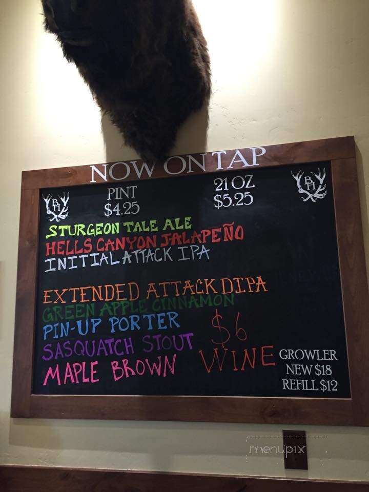 Broken Horn Brewing Company - McCall, ID menu_pic