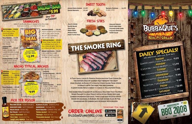 BubbaQues-BBQ - Chiefland, FL menu_pic