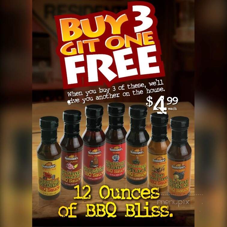 BubbaQues-BBQ - Chiefland, FL menu_pic