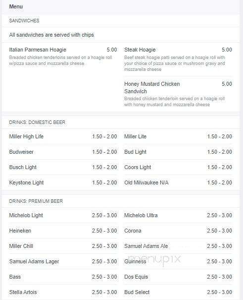 Sunset Bar & Grill - Ripley, OH menu_pic