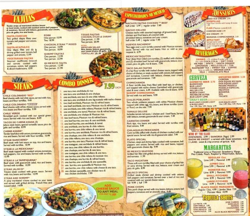 Mi Mexico - Gallatin, MO menu_pic