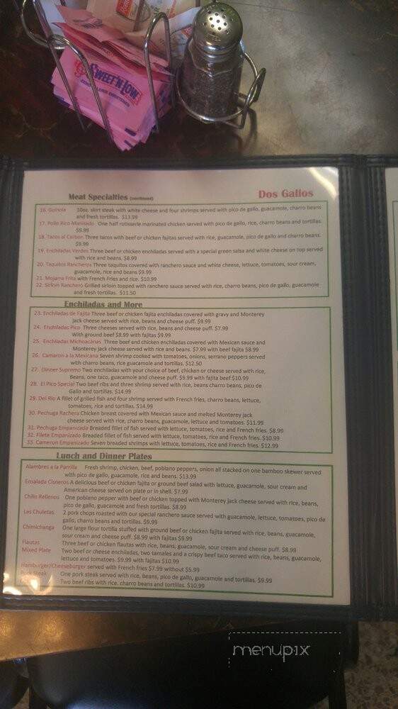 Dos Gallos - Humble, TX menu_pic
