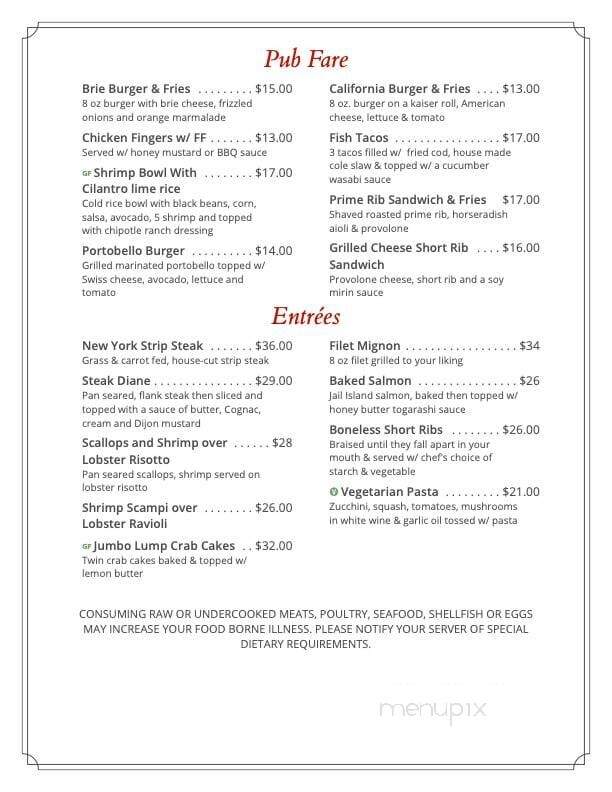 Ashley's Signature Restaurant - Easton, PA menu_pic