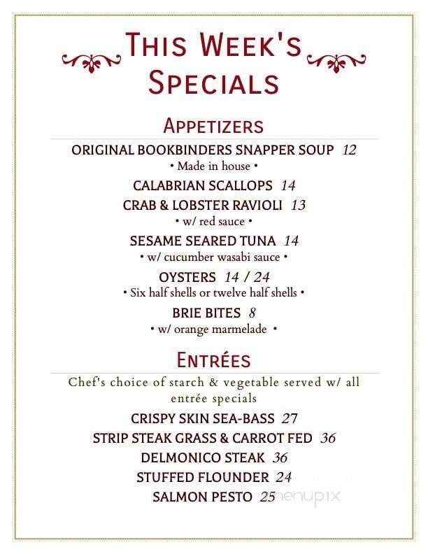 Ashley's Signature Restaurant - Easton, PA menu_pic