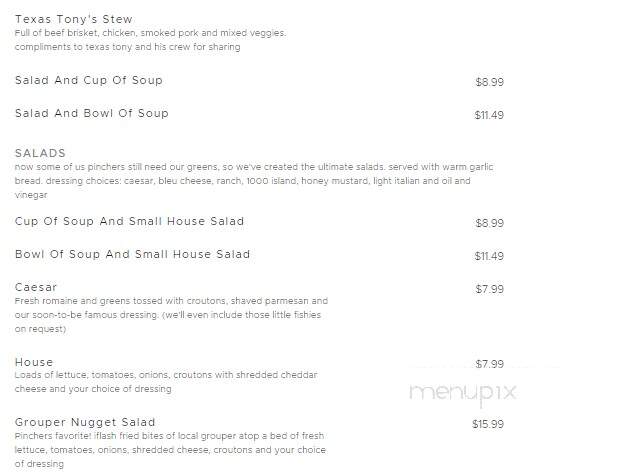 Pinchers Crab Shack - Sarasota, FL menu_pic