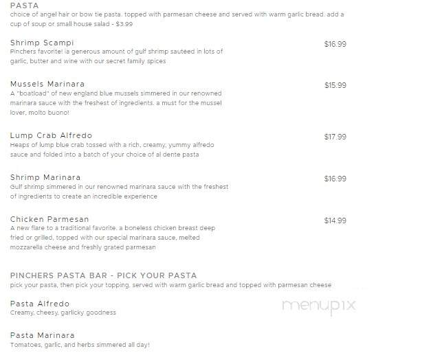 Pinchers Crab Shack - Sarasota, FL menu_pic