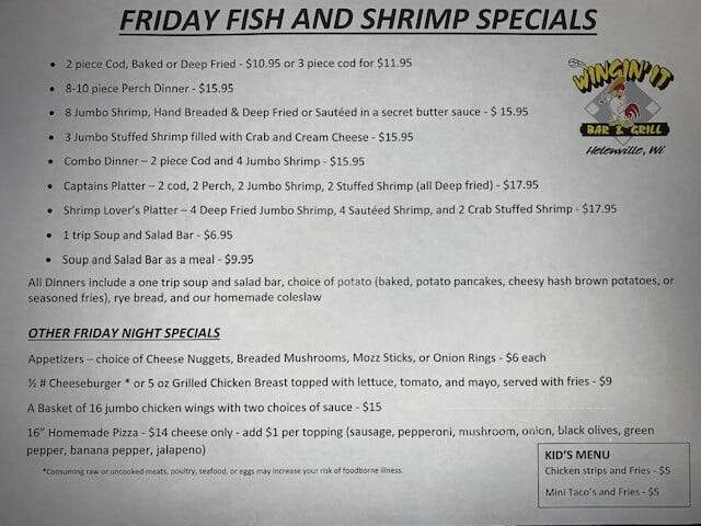 Wingin' It - Helenville, WI menu_pic