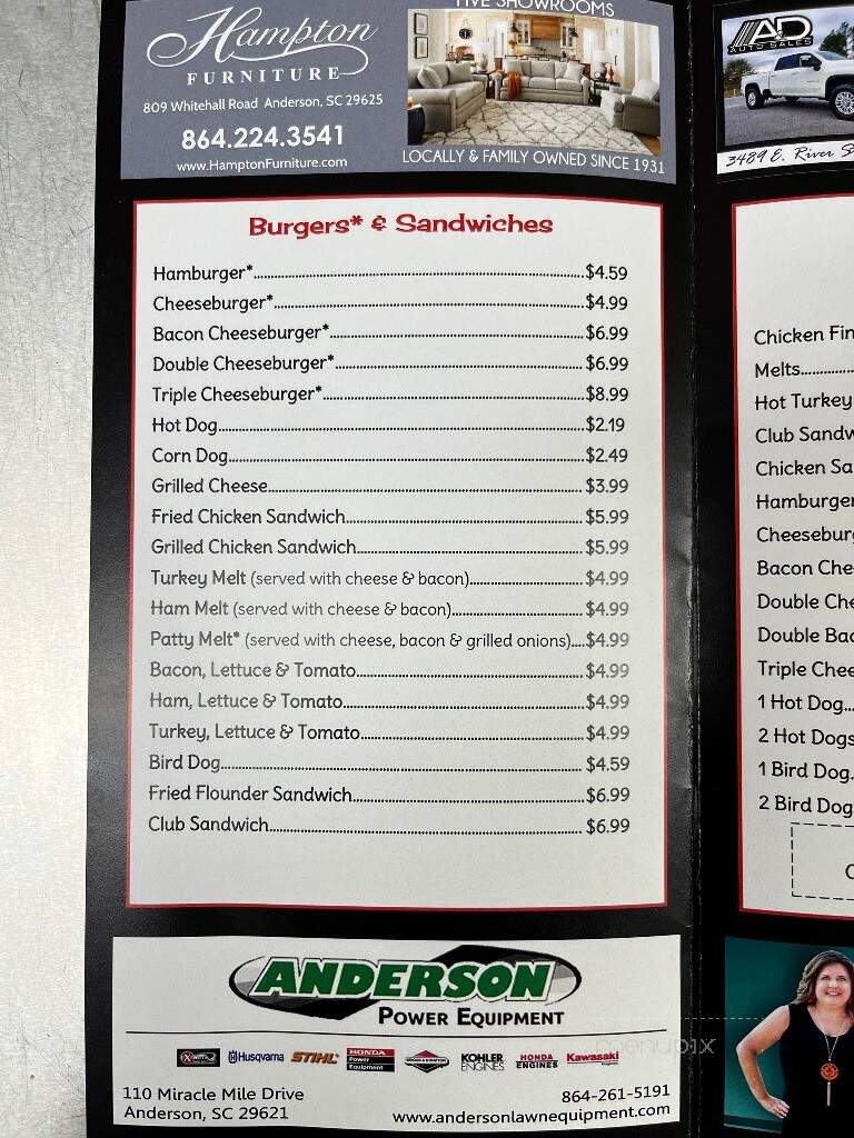 Arnold's of Anderson - Anderson, SC menu_pic