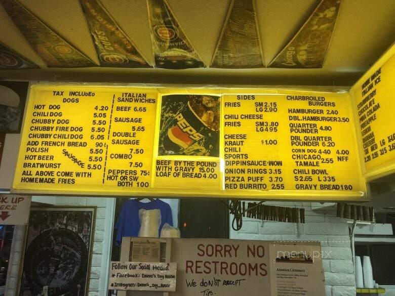 Dazzo's Dog House - Glendale, AZ menu_pic