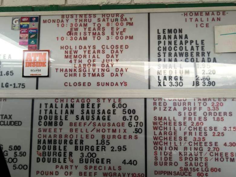 Dazzo's Dog House - Glendale, AZ menu_pic