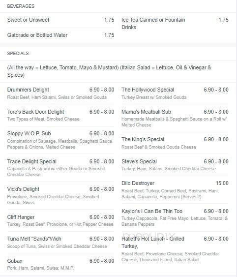Mama Dilo's Deli - Winter Haven, FL menu_pic