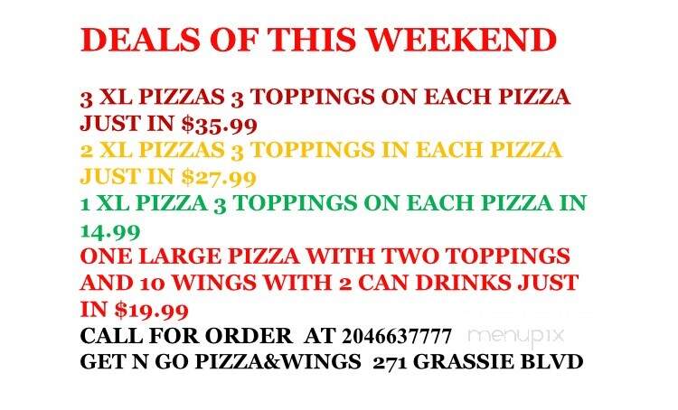 Get N Go Pizza & Wings - Winnipeg, MB