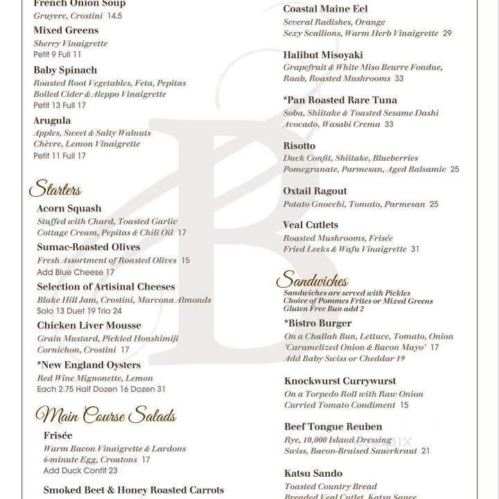 Burdick Chocolate Cafe - Walpole, NH menu_pic