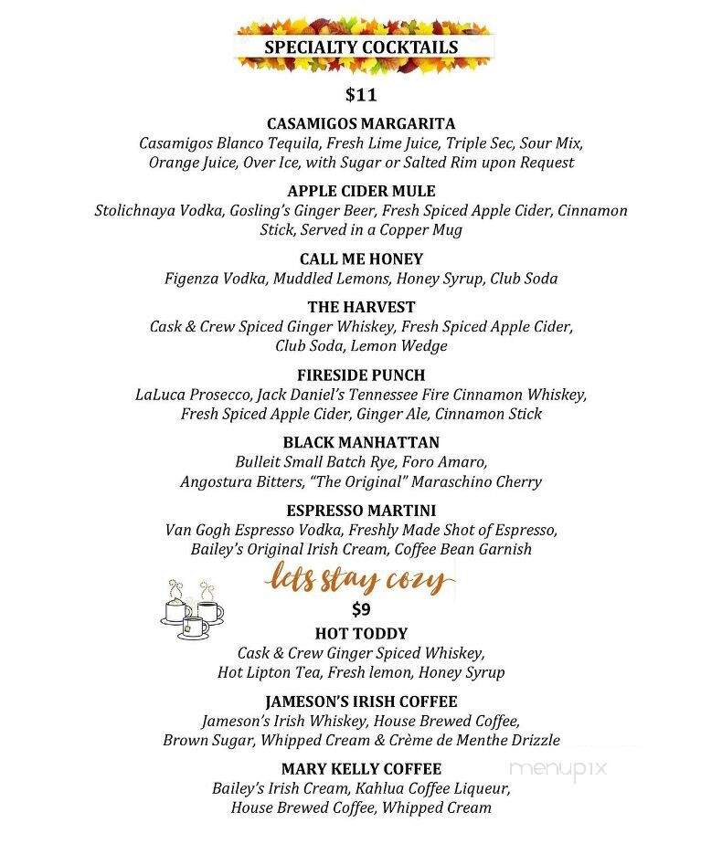 Mahwah Bar & Grill - Mahwah, NJ menu_pic
