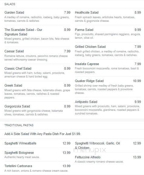 Amore Pizza & Pasta - Corinth, NY menu_pic