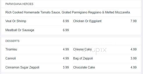 Amore Pizza & Pasta - Corinth, NY menu_pic