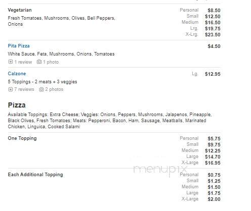 Boston House Of Pizza - Lemoore, CA menu_pic