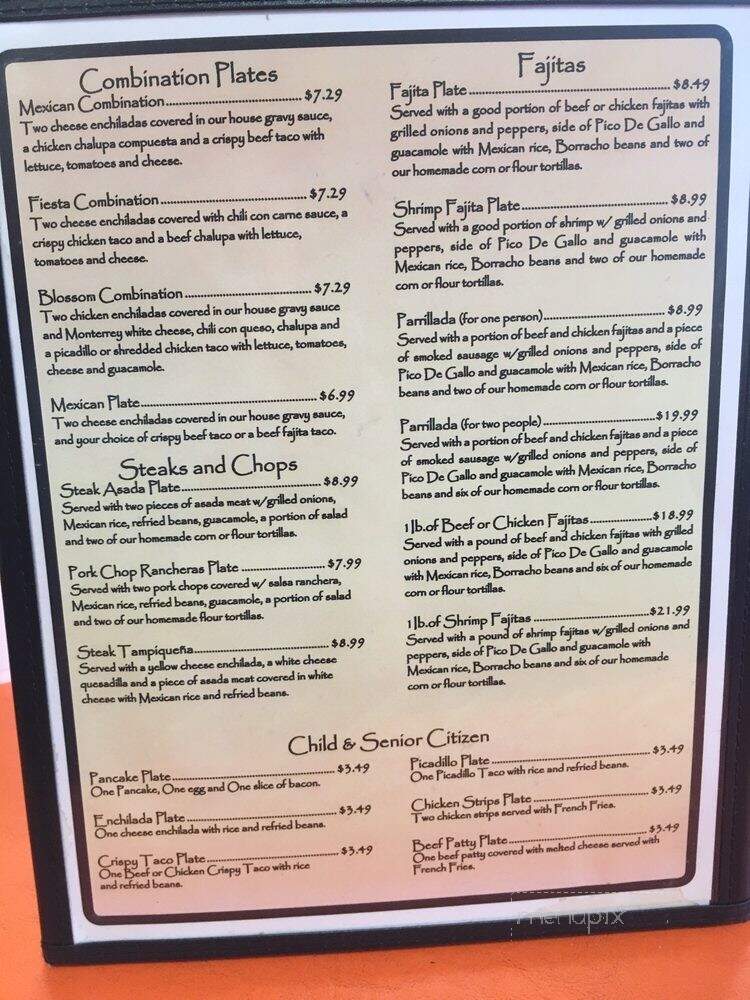 Brenda's Mexican Restaurant - San Antonio, TX menu_pic