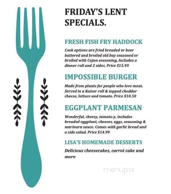 Turtle Cove Resort & Marina - Sterling, NY menu_pic