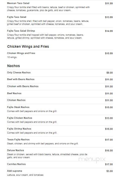 Los Portales Mexican Restaurant - Dallas, GA menu_pic
