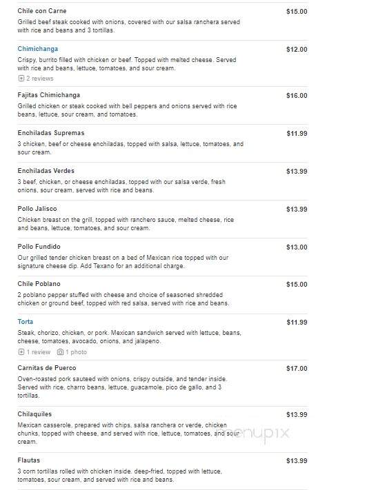 Los Portales Mexican Restaurant - Dallas, GA menu_pic