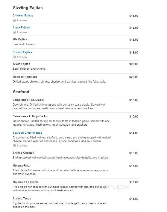 Los Portales Mexican Restaurant - Dallas, GA menu_pic