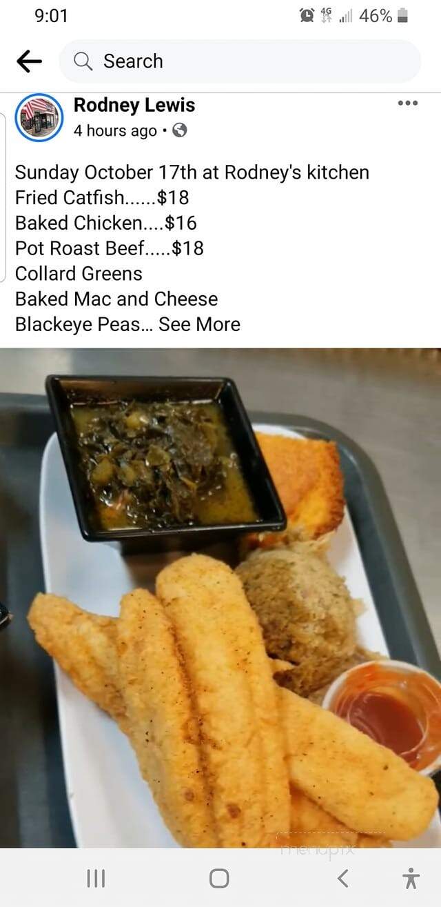 Rodney's Kitchen - Waterloo, IA menu_pic