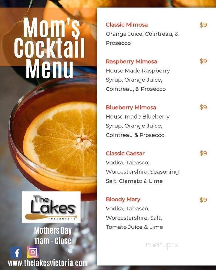 The Lakes Grillhouse 'n Bar - Victoria, BC menu_pic