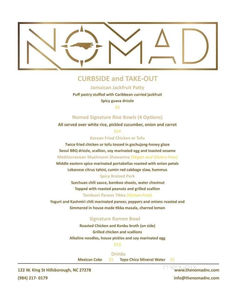 The Nomad - Hillsborough, NC