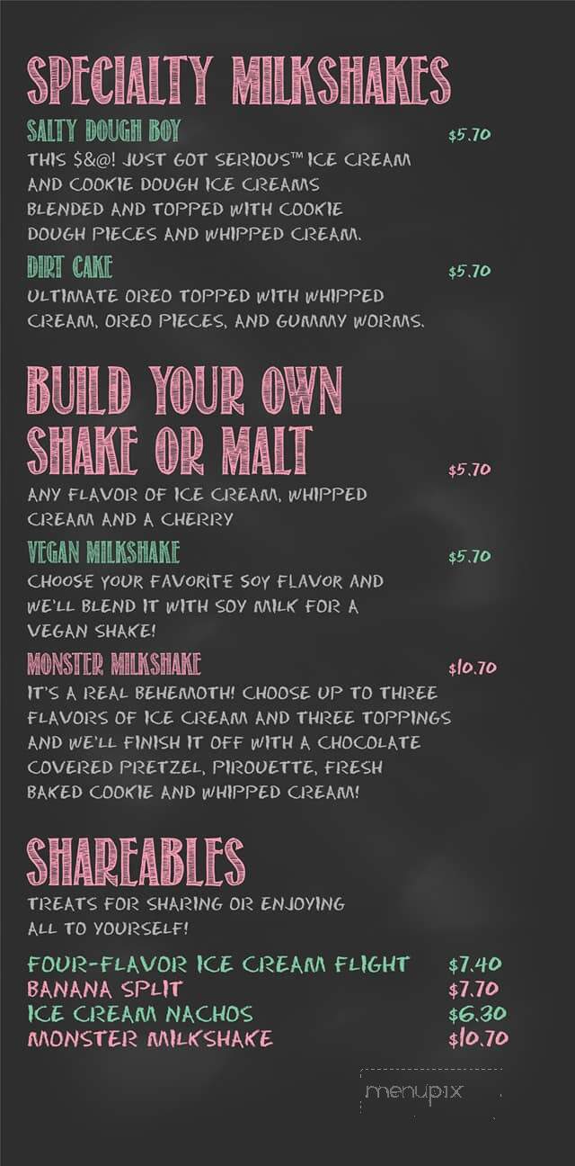 Trade Street Creamery & Sandwich Shoppe - Tryon, NC menu_pic