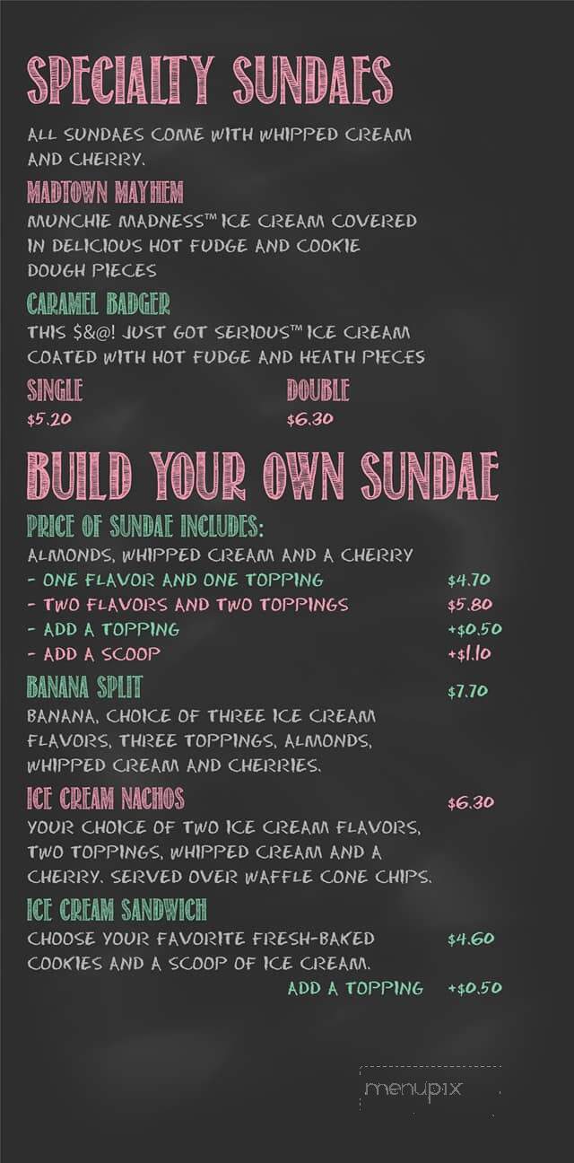 Trade Street Creamery & Sandwich Shoppe - Tryon, NC menu_pic