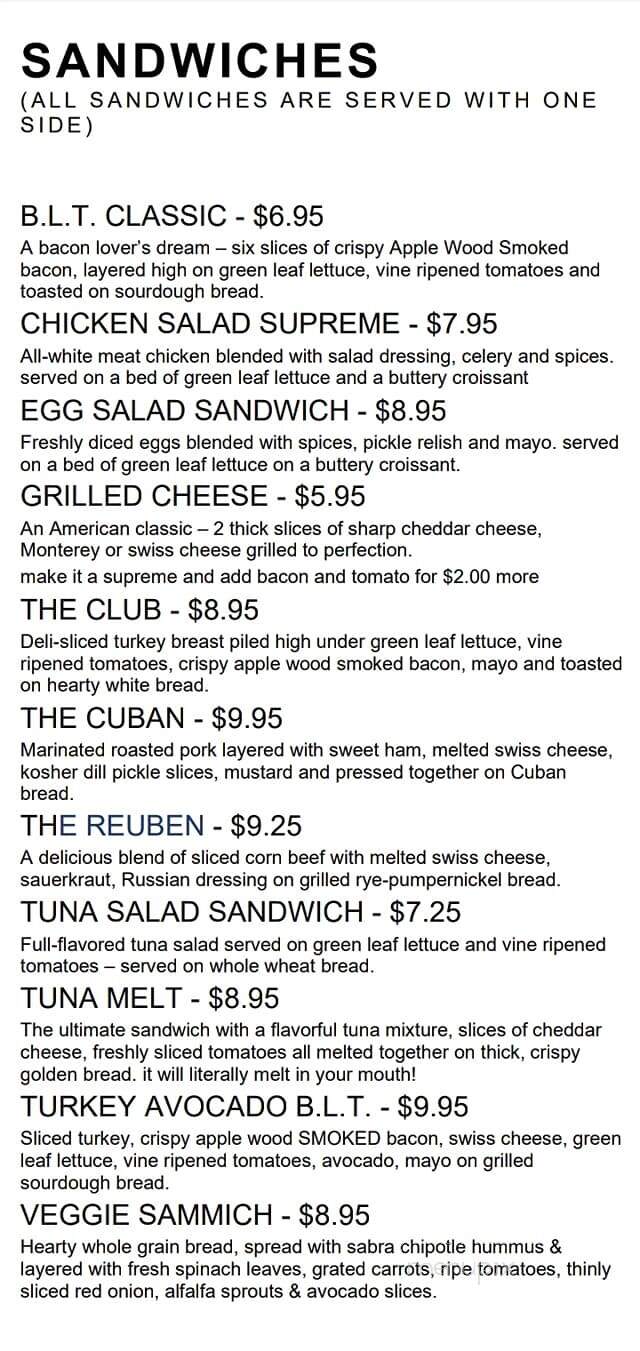 Trade Street Creamery & Sandwich Shoppe - Tryon, NC menu_pic
