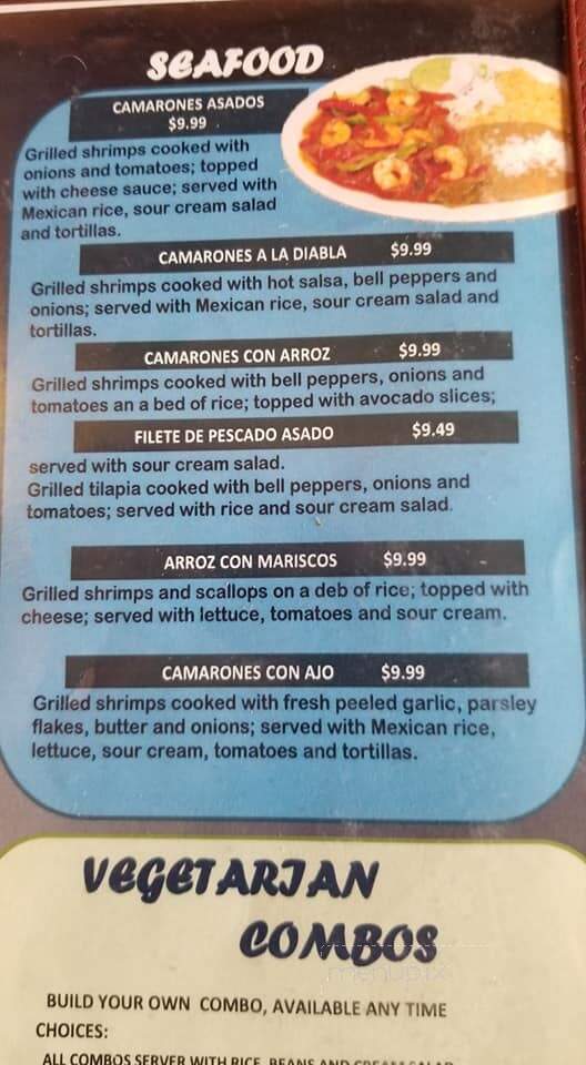 El Dorado Mexican Resturant - El Dorado Springs, MO menu_pic