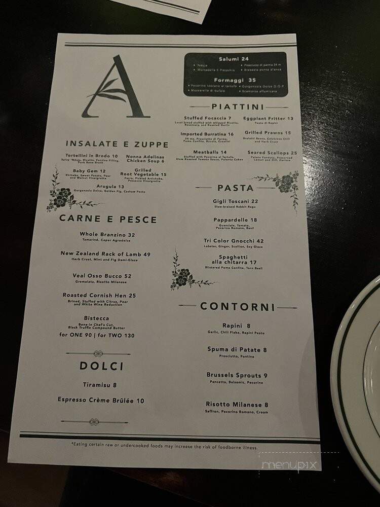 Adelinas Restaurant & Bar - Philadelphia, PA menu_pic