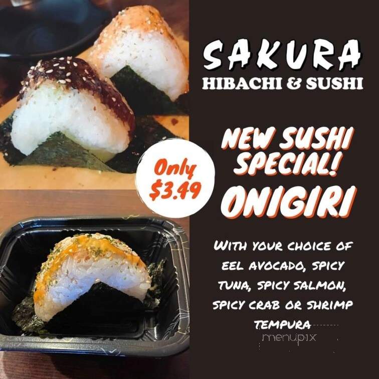 Sakura Hibachi & Sushi - West Grove, PA menu_pic