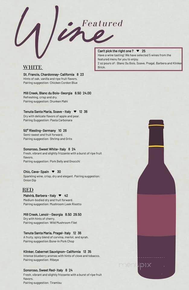 Uncorked On Main - Villa Rica, GA menu_pic