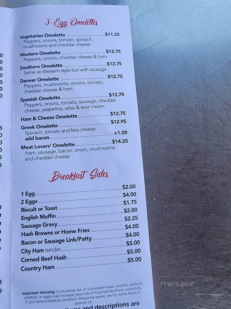 Hole In The Wall - Blairsville, GA menu_pic