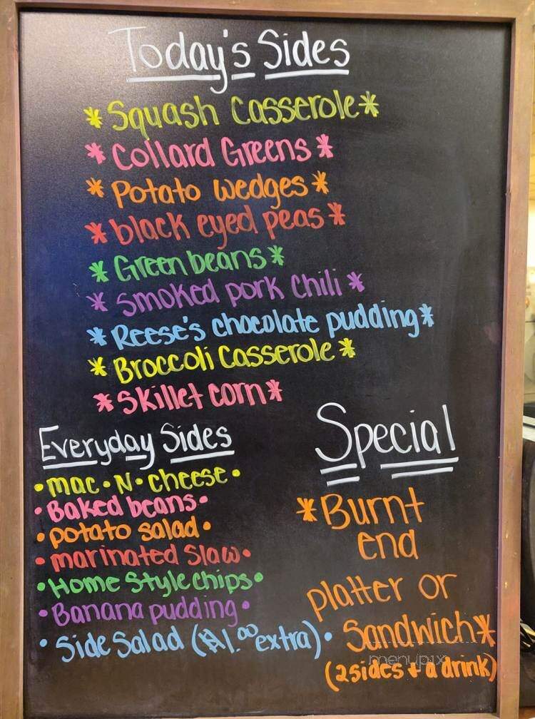Moe's Original Bar B Que - Cullman, AL menu_pic