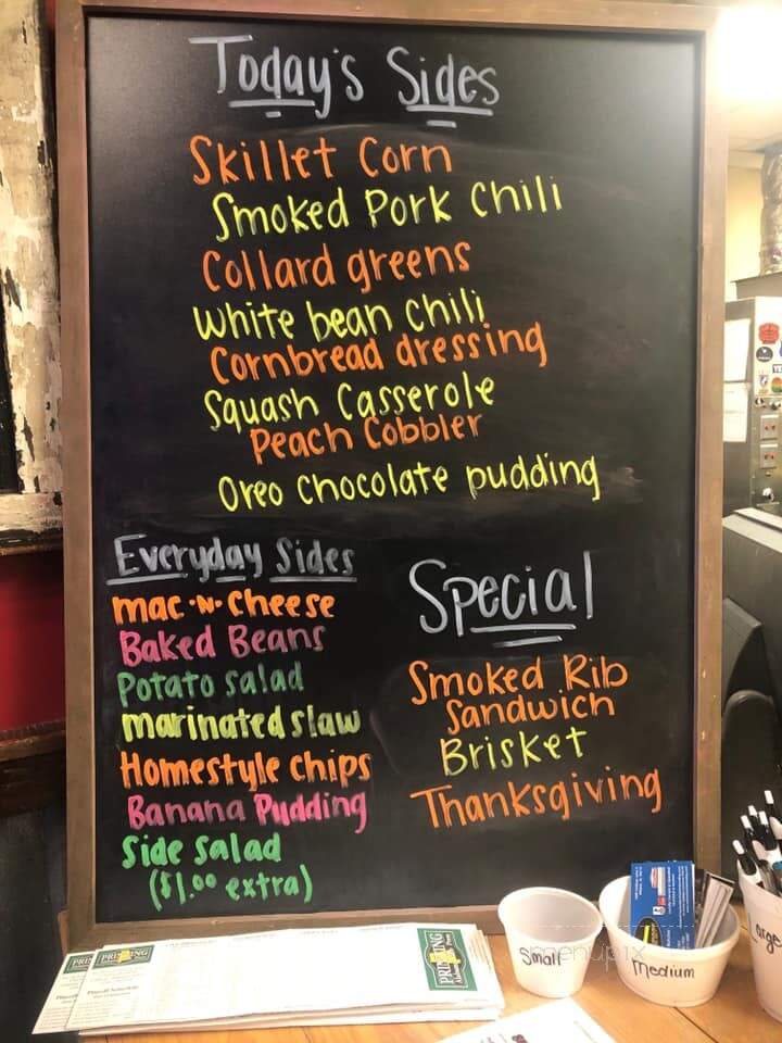 Moe's Original Bar B Que - Cullman, AL menu_pic