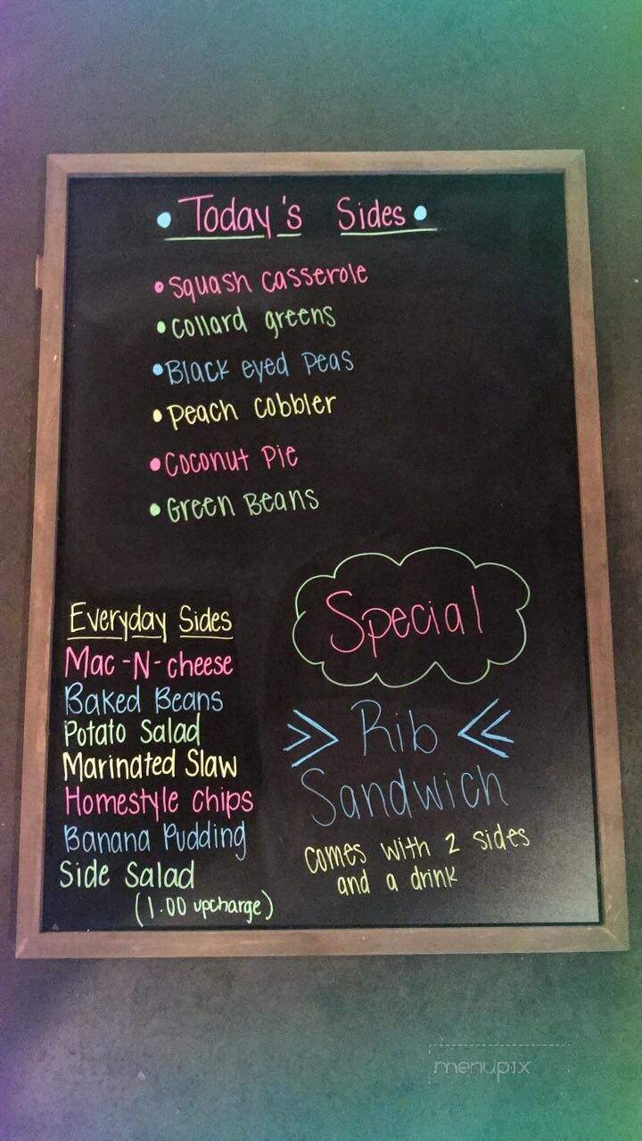 Moe's Original Bar B Que - Cullman, AL menu_pic