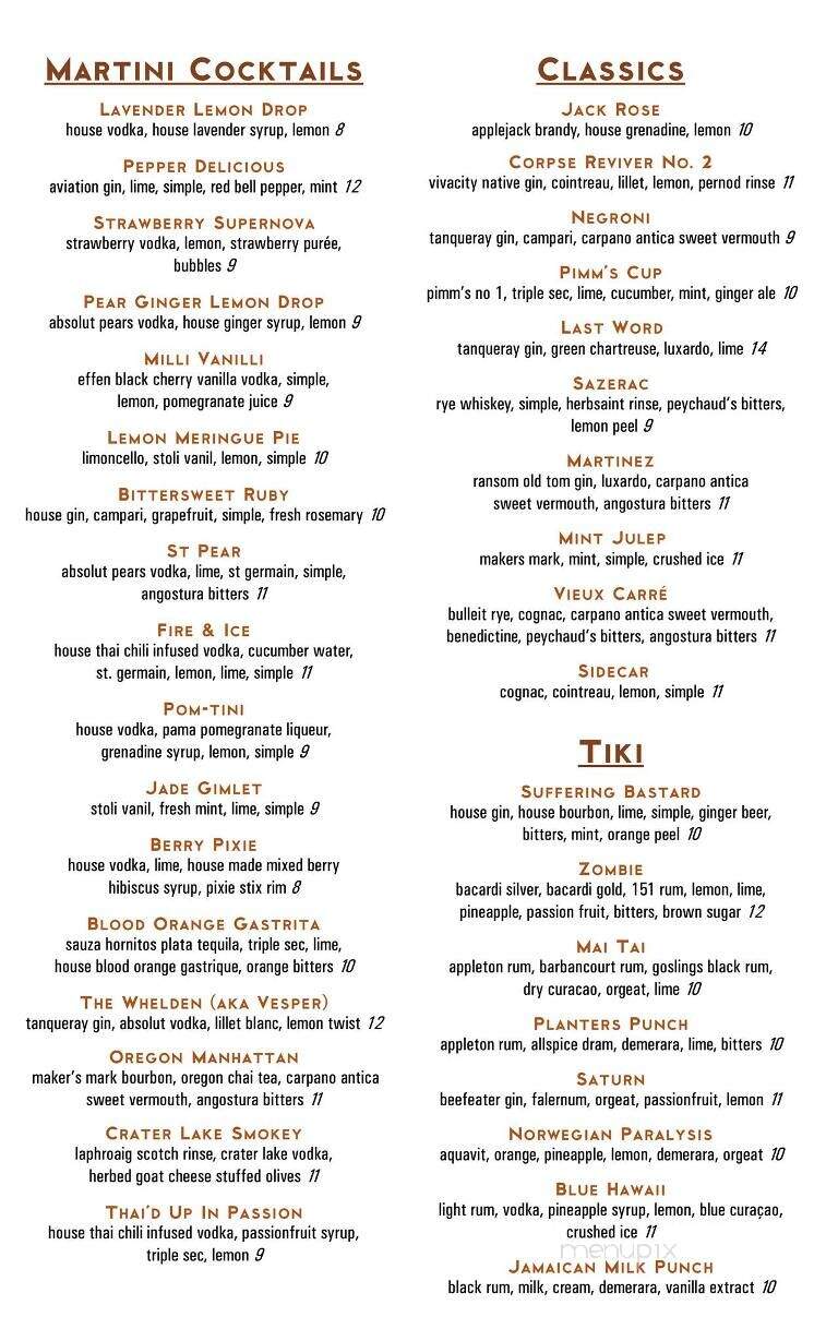 Vault 244 - Albany, OR menu_pic