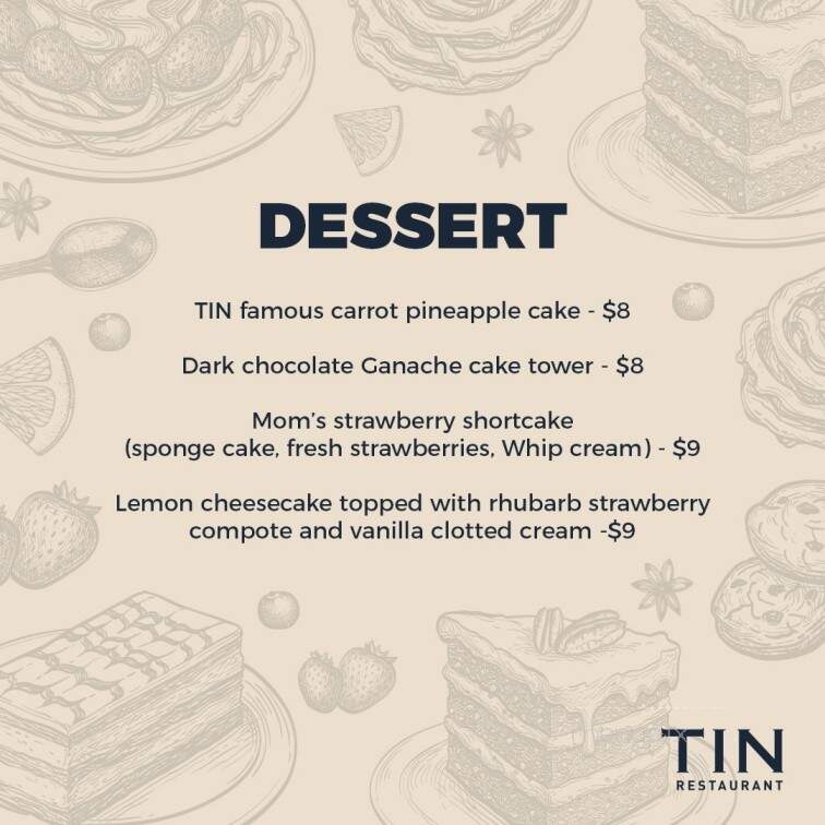 Tin Mill Restaurant - Uxbridge, ON menu_pic