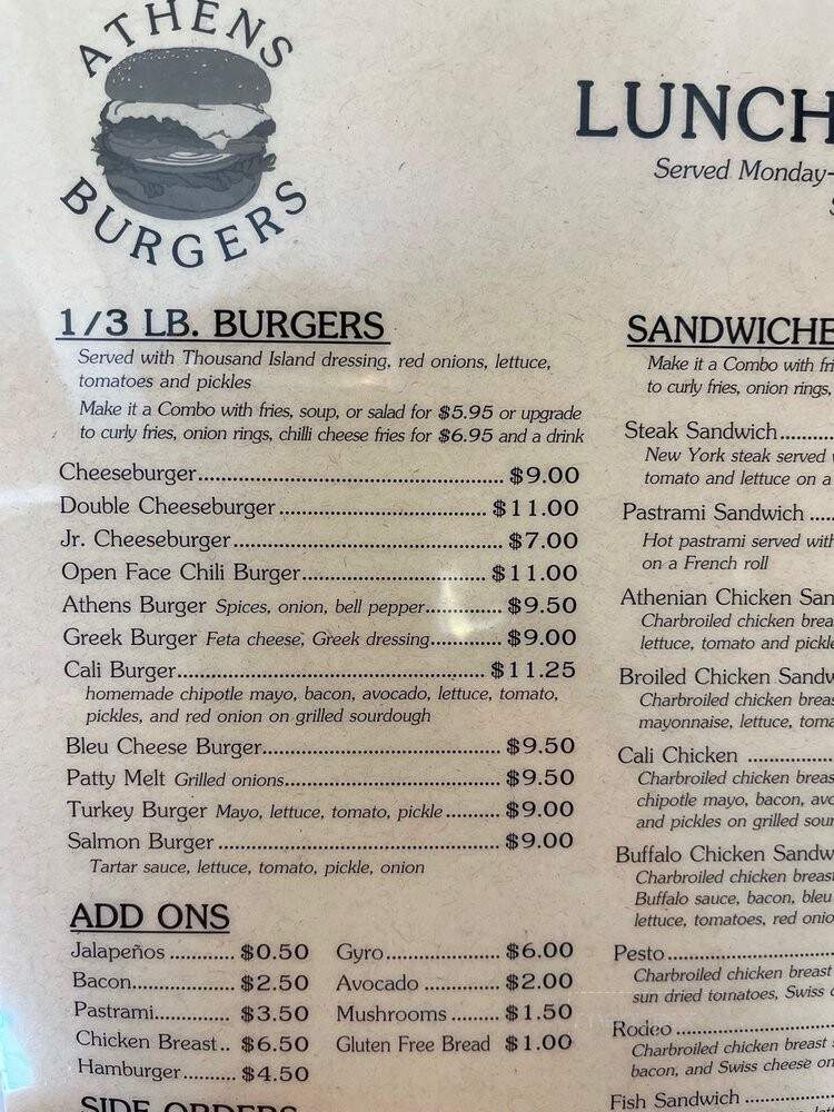 Athens Burger Restaurant - Dublin, CA
