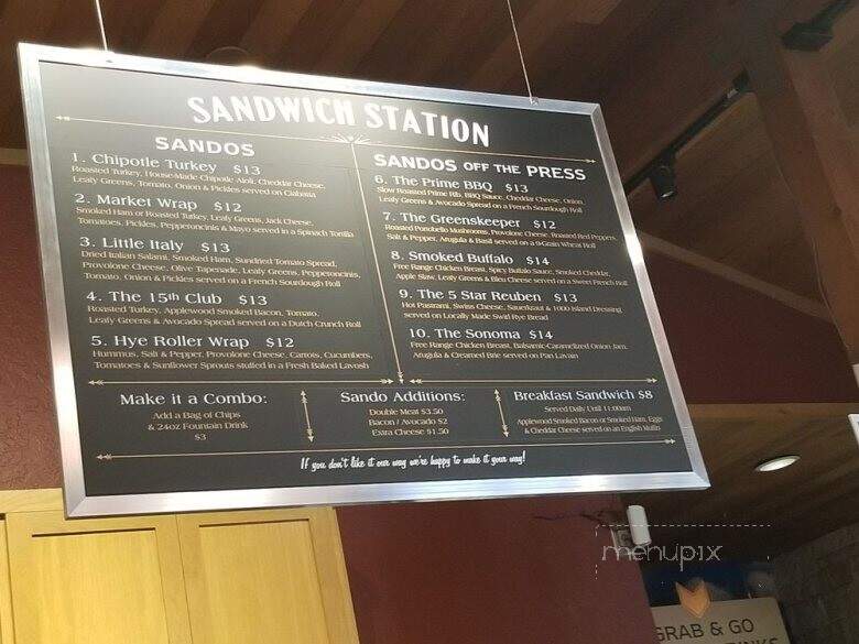 Pebble Beach Market - Pebble Beach, CA menu_pic
