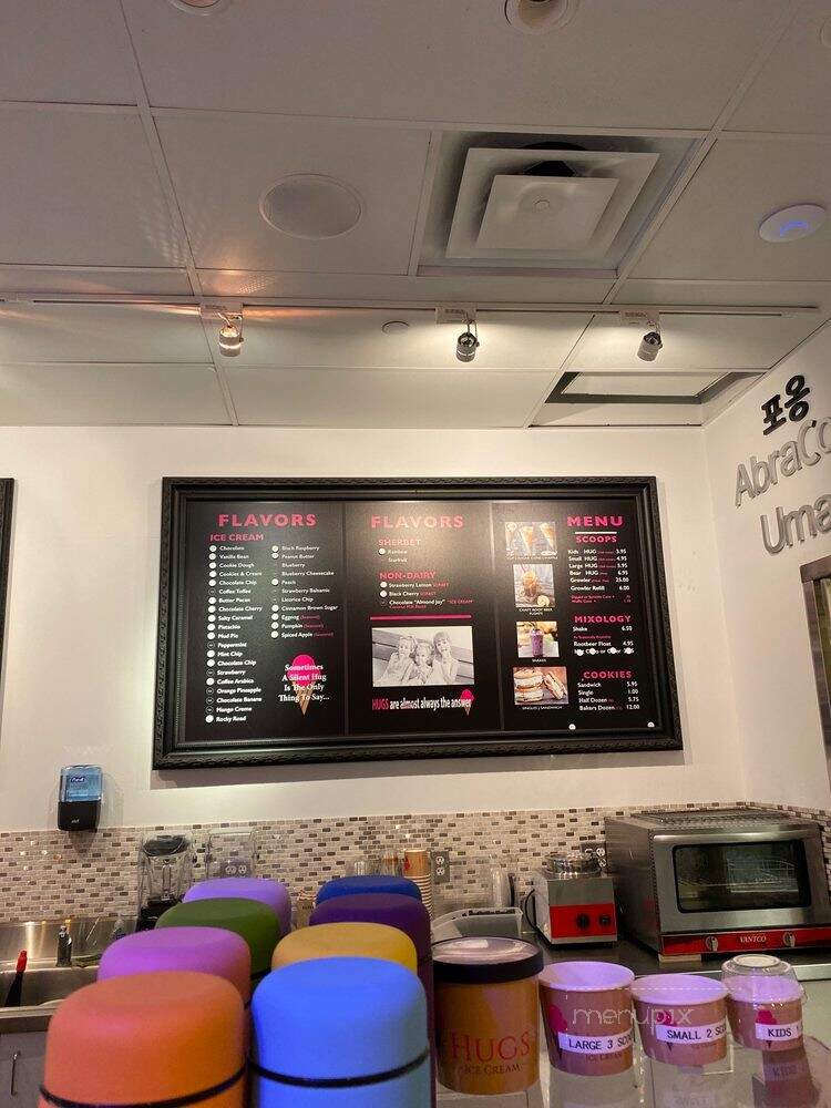 Hugs Ice Cream - Mammoth Lakes, CA menu_pic