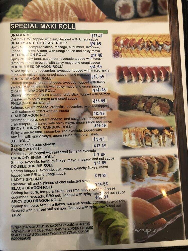 Sabaidee Thai & Sushi Bar - Concord, NC menu_pic