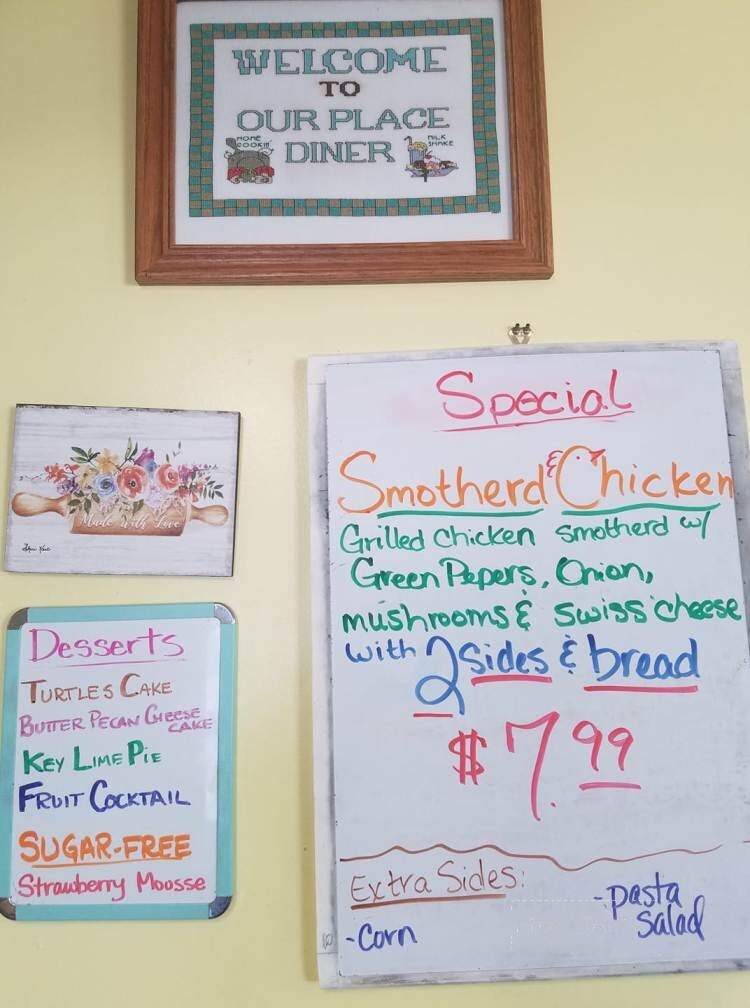 Our Place Diner - Fayetteville, TN menu_pic
