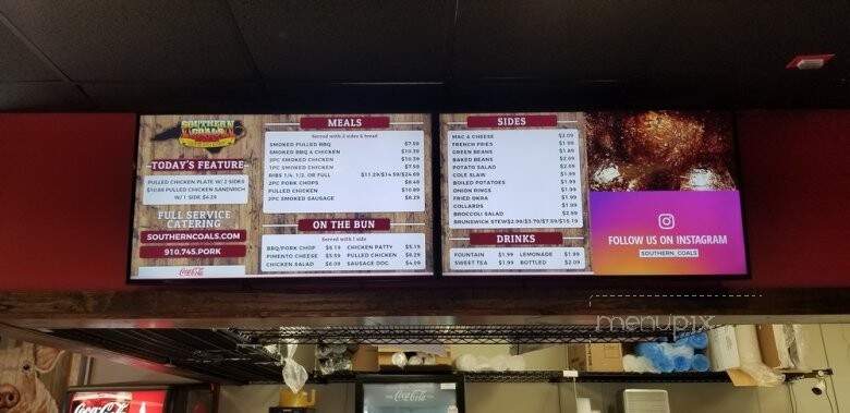 Southern Coals - Fayetteville, NC menu_pic